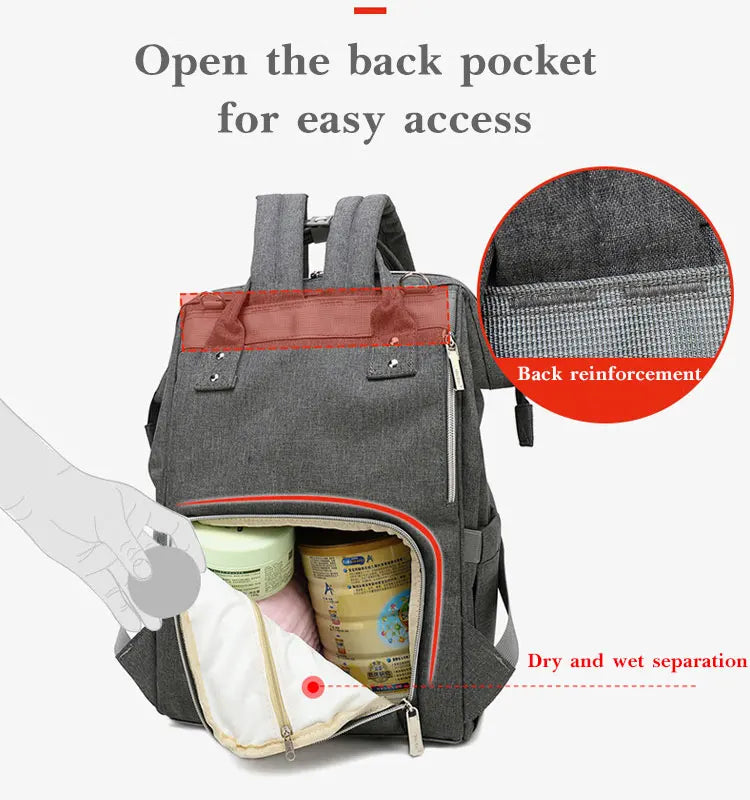 Sac à langer sac à dos  - PoussiPoche